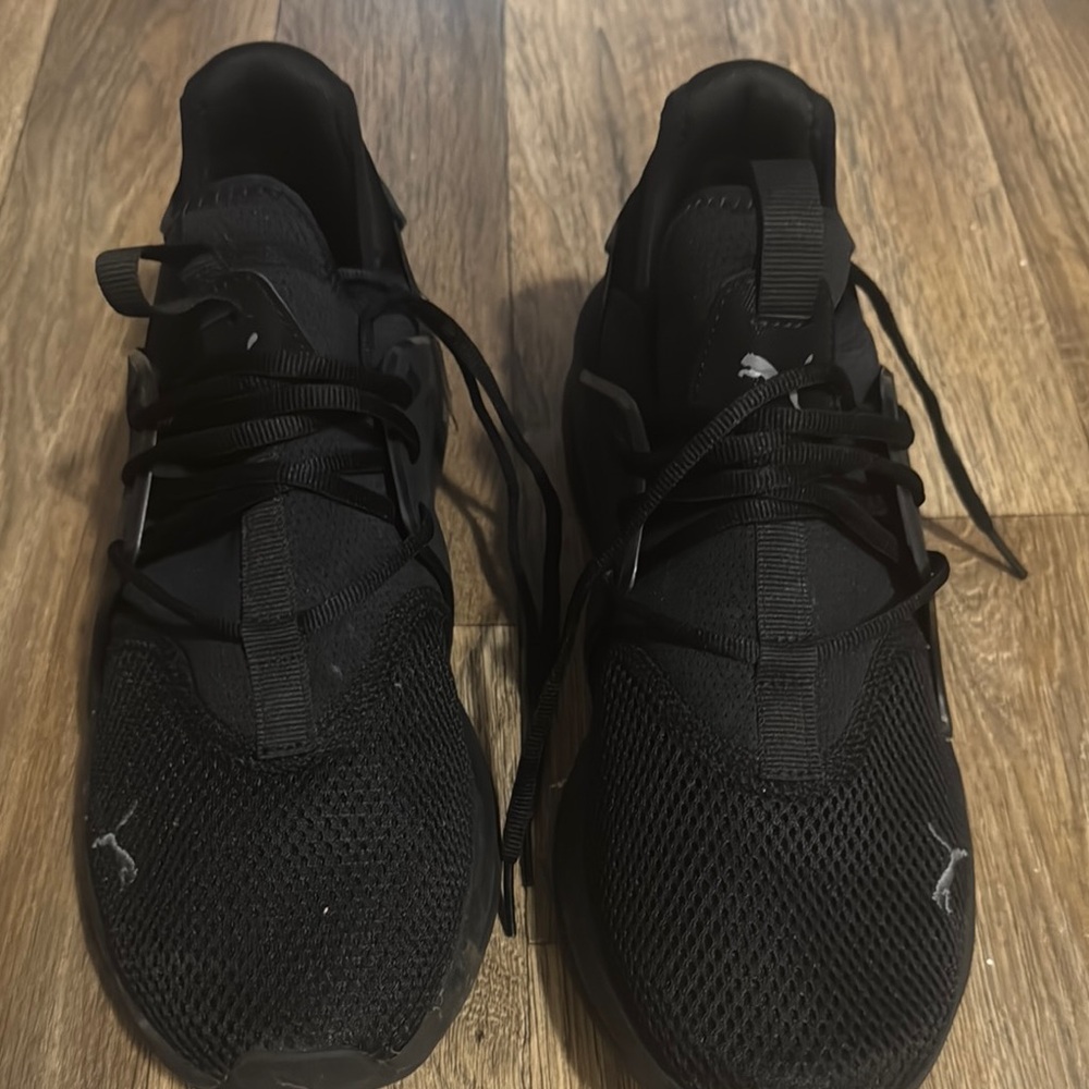 Puma Black Mesh Sneakers